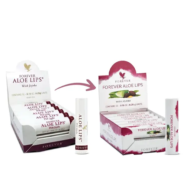 لیپس لب فوراور مرطوب کننده لب با آلوئه ورا روغن جوجوبا و موم زنبور عسل) Forever Aloe Lips